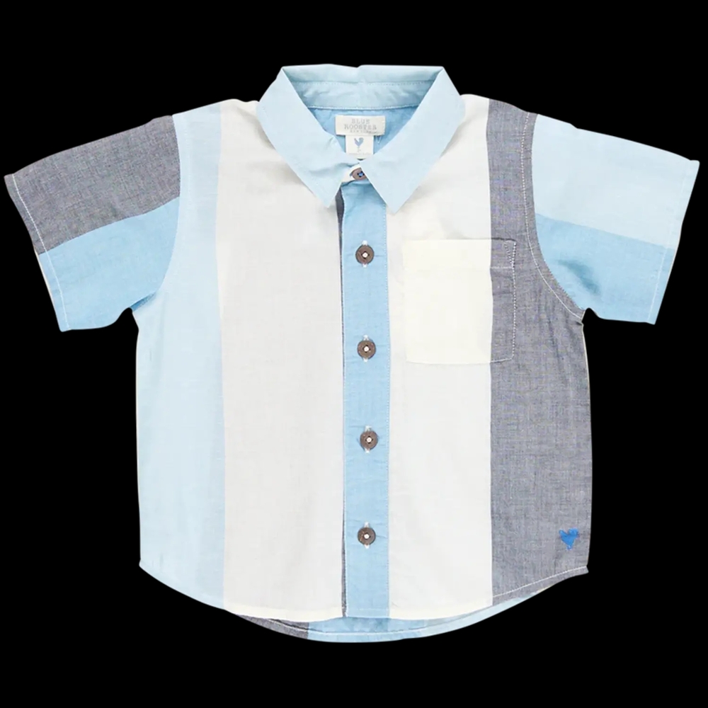 Blue Rooster Jack Shirt - Ocean Stripe